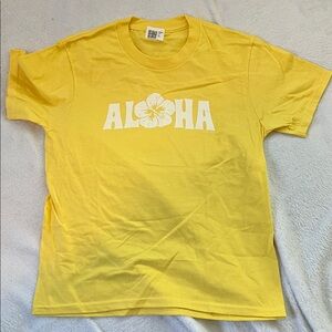 Yellow Aloha Kids T-Shirt (Youth 10)